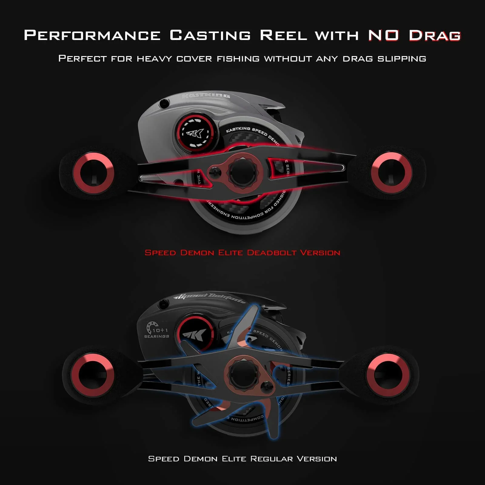 KastKing Speed Demon Elite Deadbolt Baitcasting Reel - Image 5