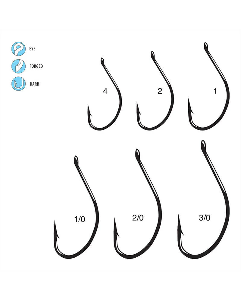 Gamakatsu Split Shot / Drop Shot Hooks - Black - Image 3
