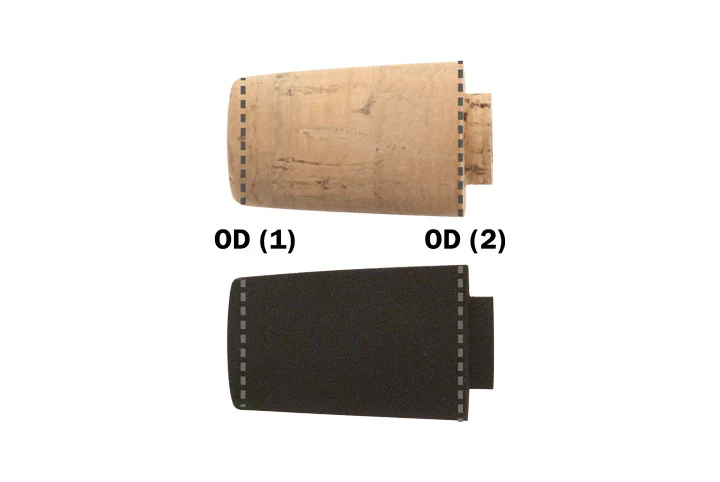 American Tackle 1.6" Split-Grip Fighting Butts with Tenon – Cork or EVA - Image 11