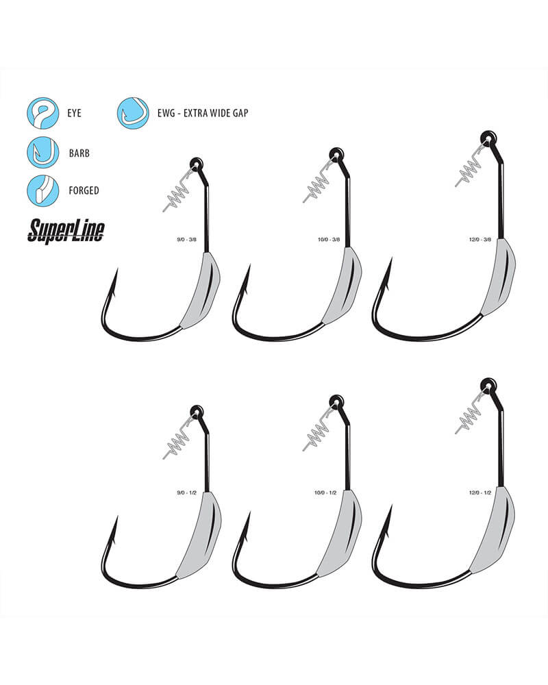 Gamakatsu Weighted Spring Lock Monster Hooks - Image 4