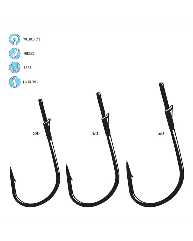 Gamakatsu Super Heavy Cover Worm Hooks - Black - Image 4