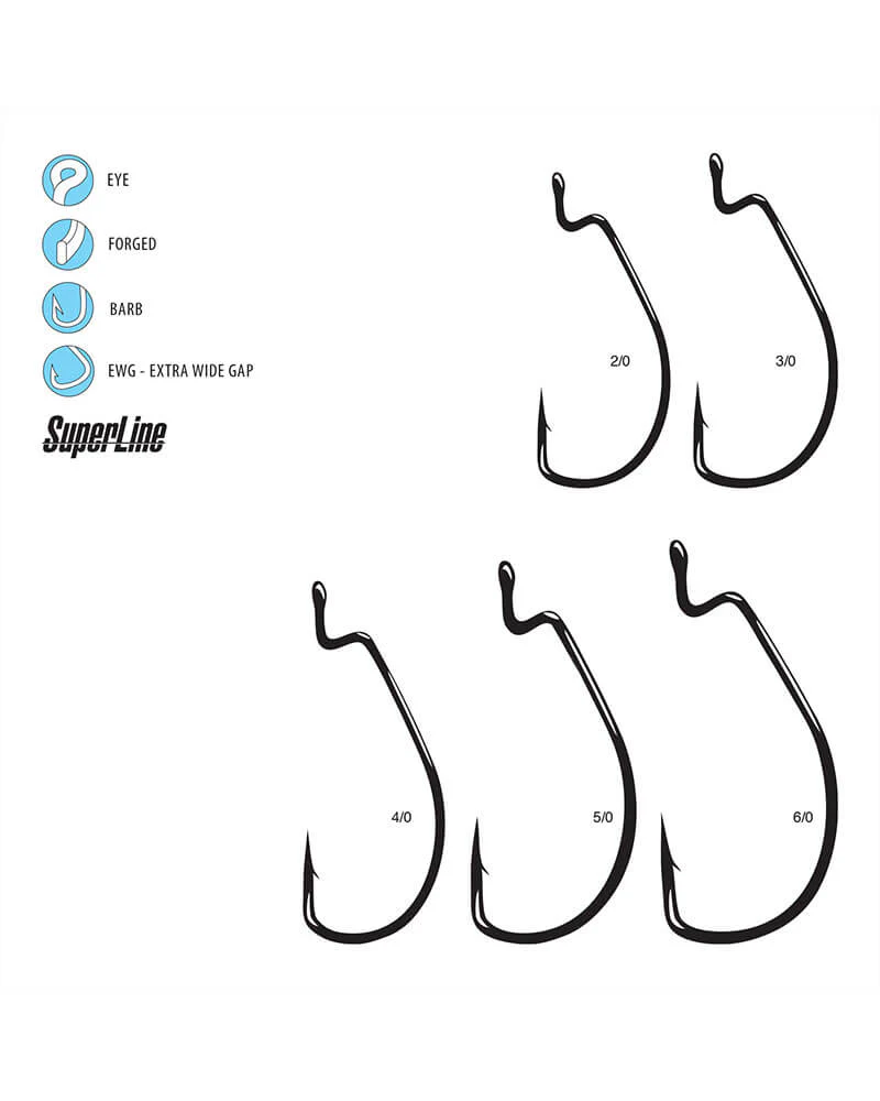 Gamakatsu Superline EWG Nano Alpha Worm Hooks - Image 3