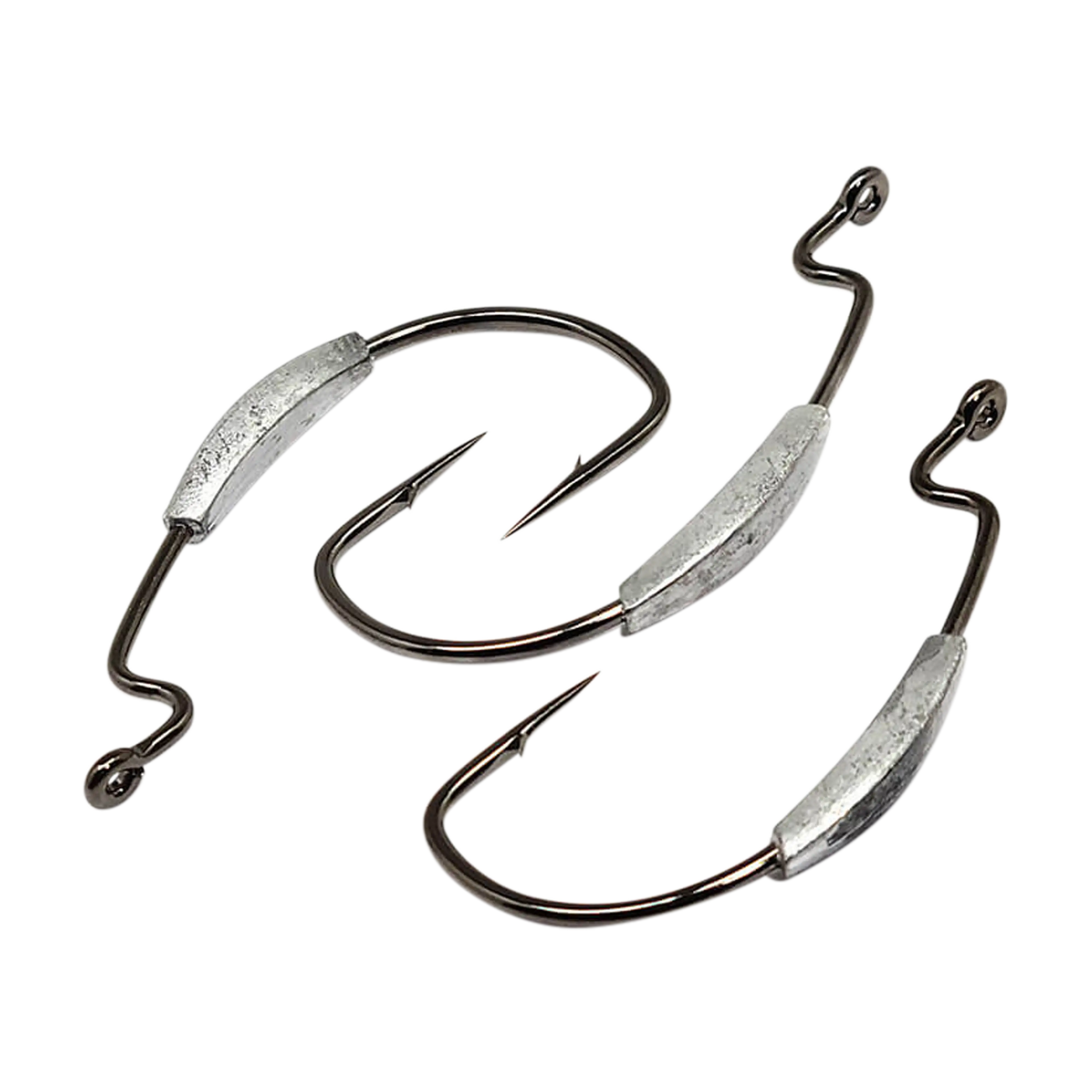 Gamakatsu Superline EWG Weighted Worm Hooks - Black - Image 2