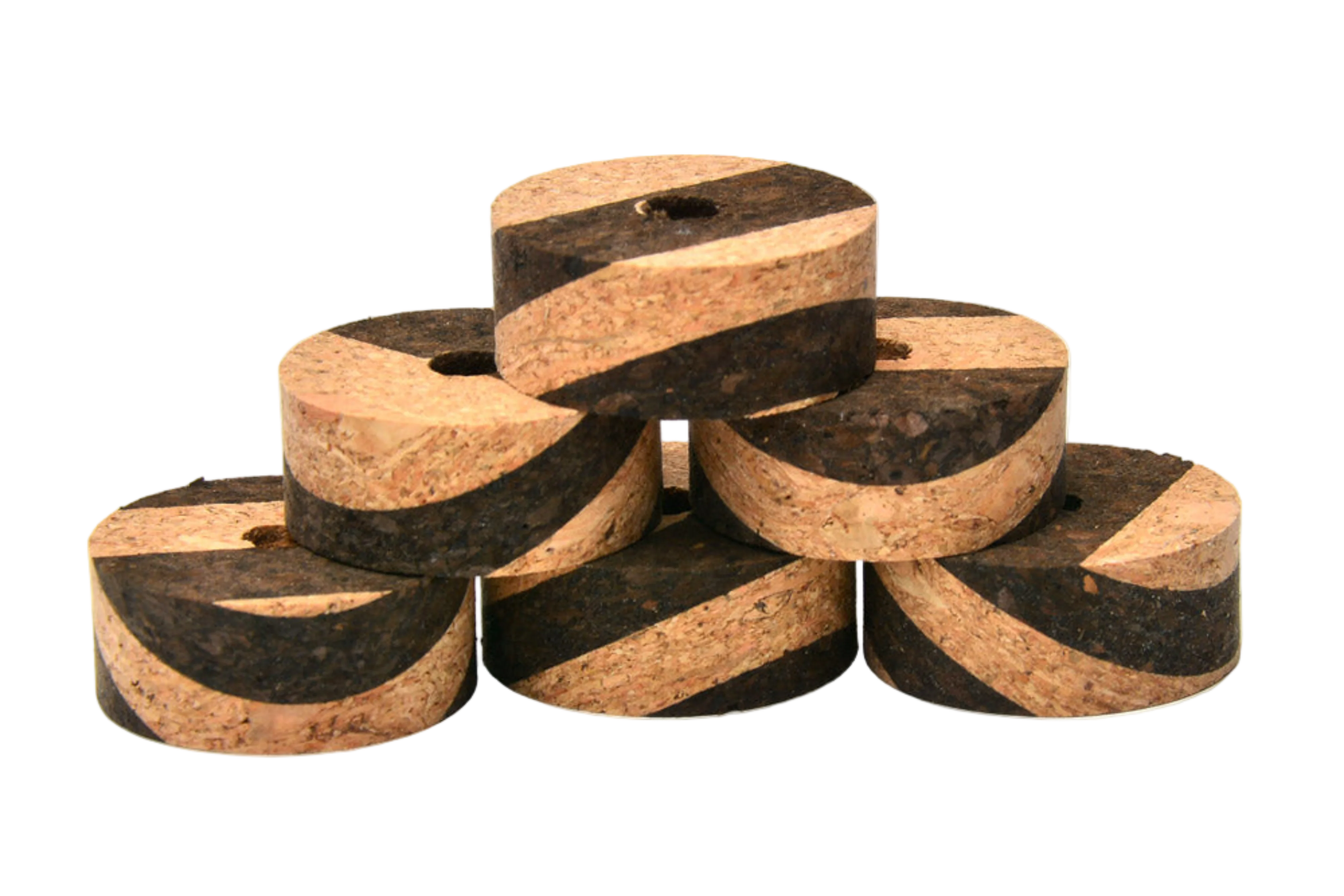 American Tackle Swirled Burl Cork Rings - 1/2" - Image 3