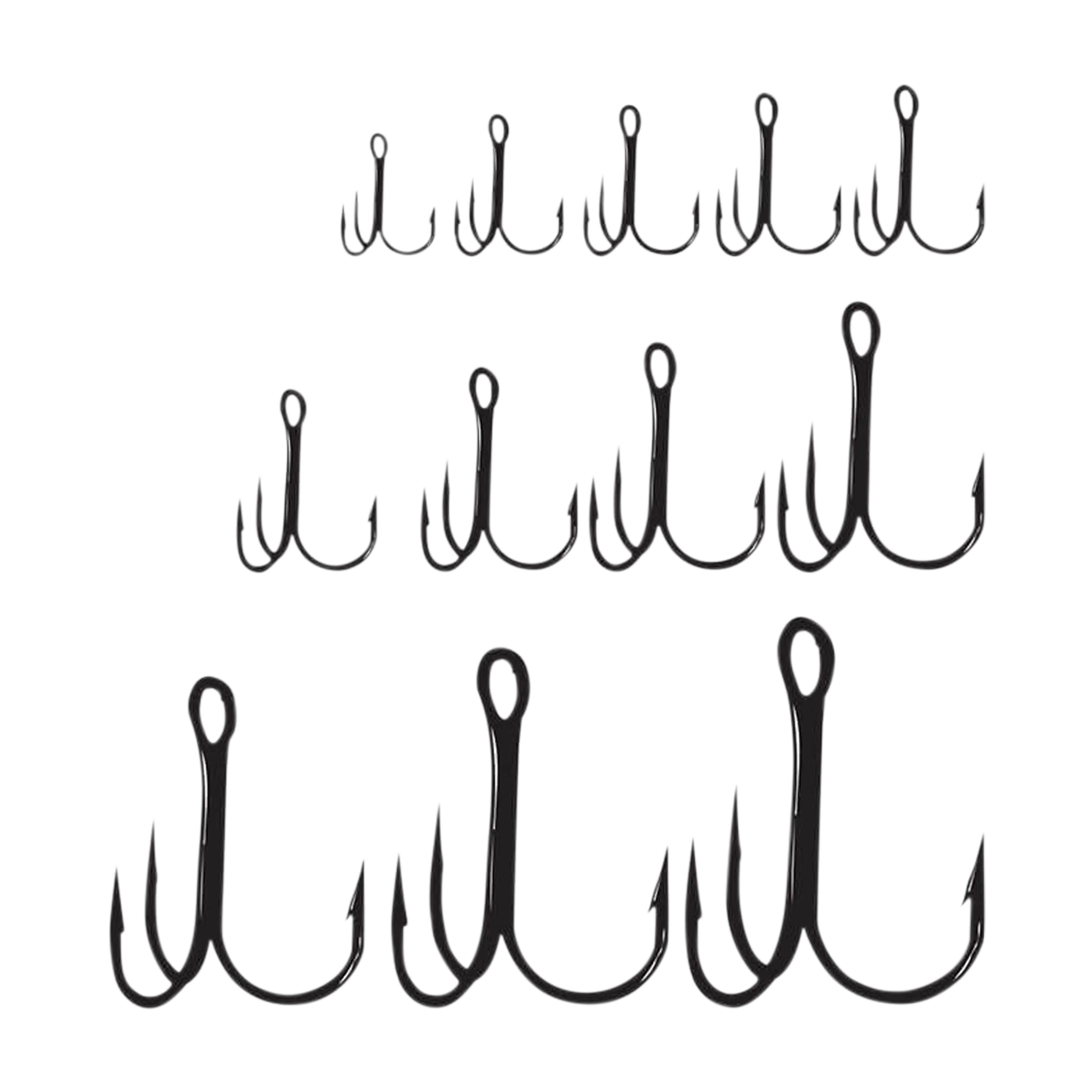 Gamakatsu Round Bend Treble Hooks - Black - Image 2