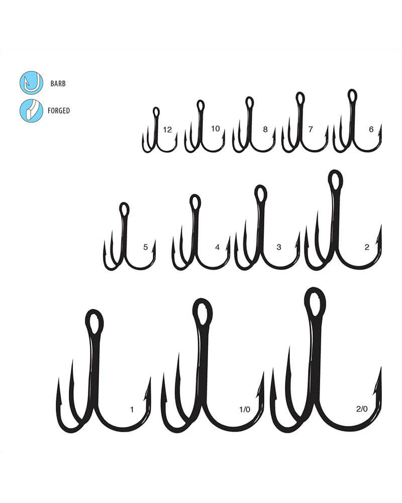 Gamakatsu Round Bend Treble Hooks - Black - Image 3