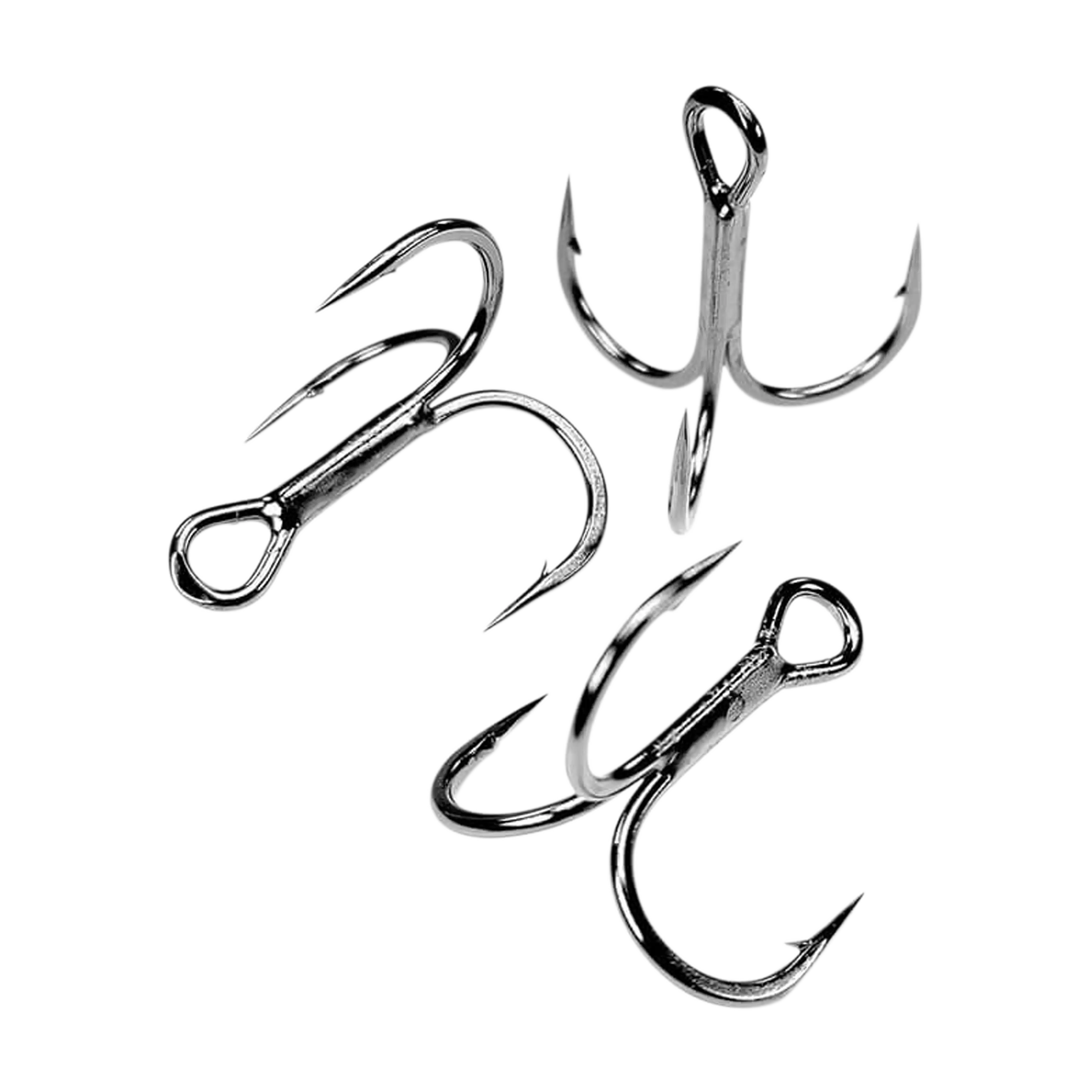 Gamakatsu Short Shank Round Bend Treble Hook - Black - Image 2