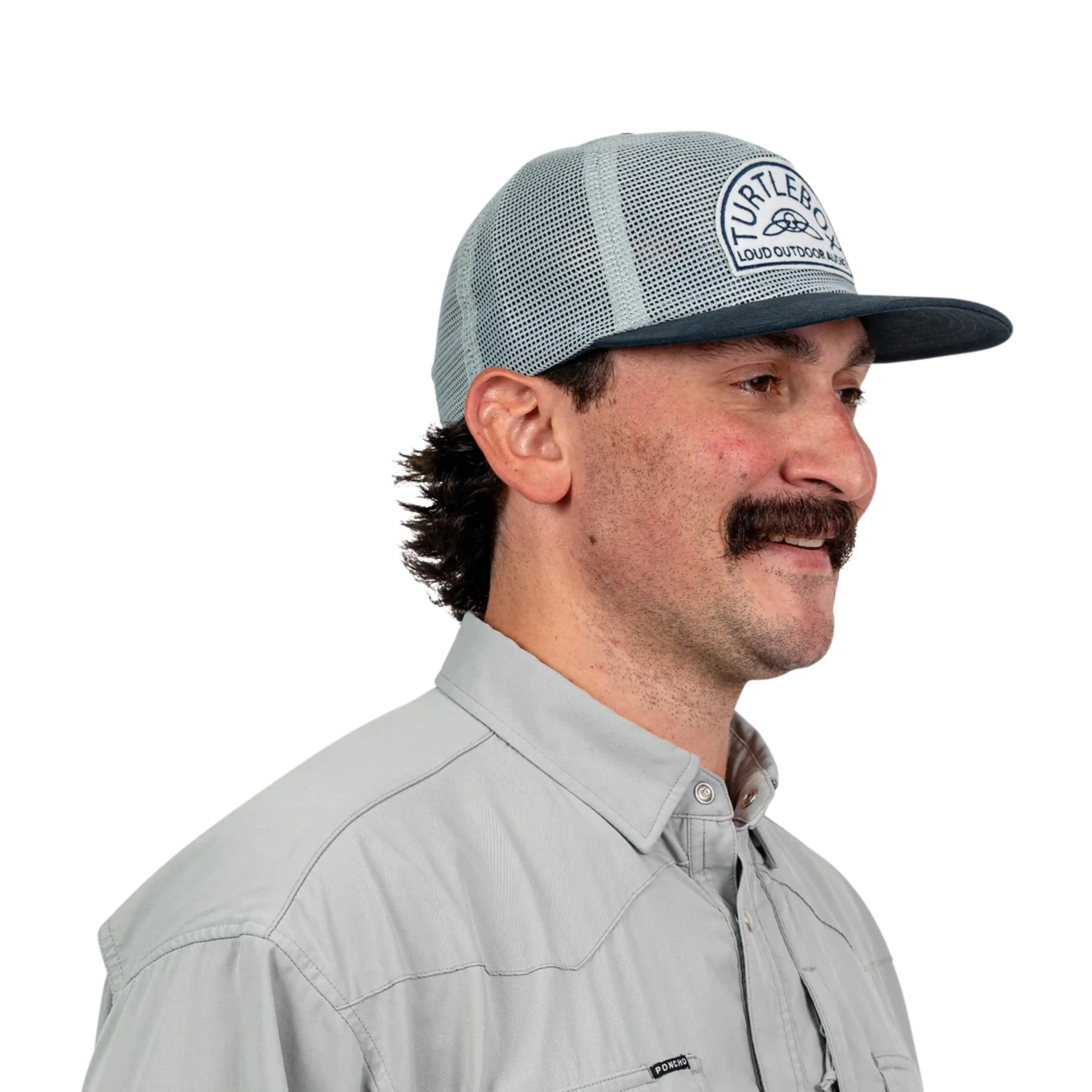Turtlebox All-Mesh Blue Cap - Image 2