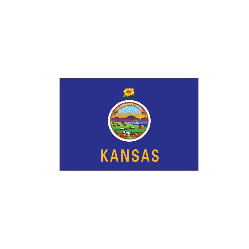 Mud Hole US State Flag Rod Decals - Image 16