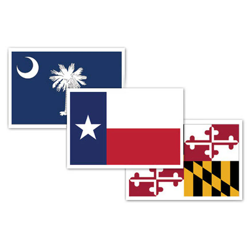 Mud Hole US State Flag Rod Decals - Image 54