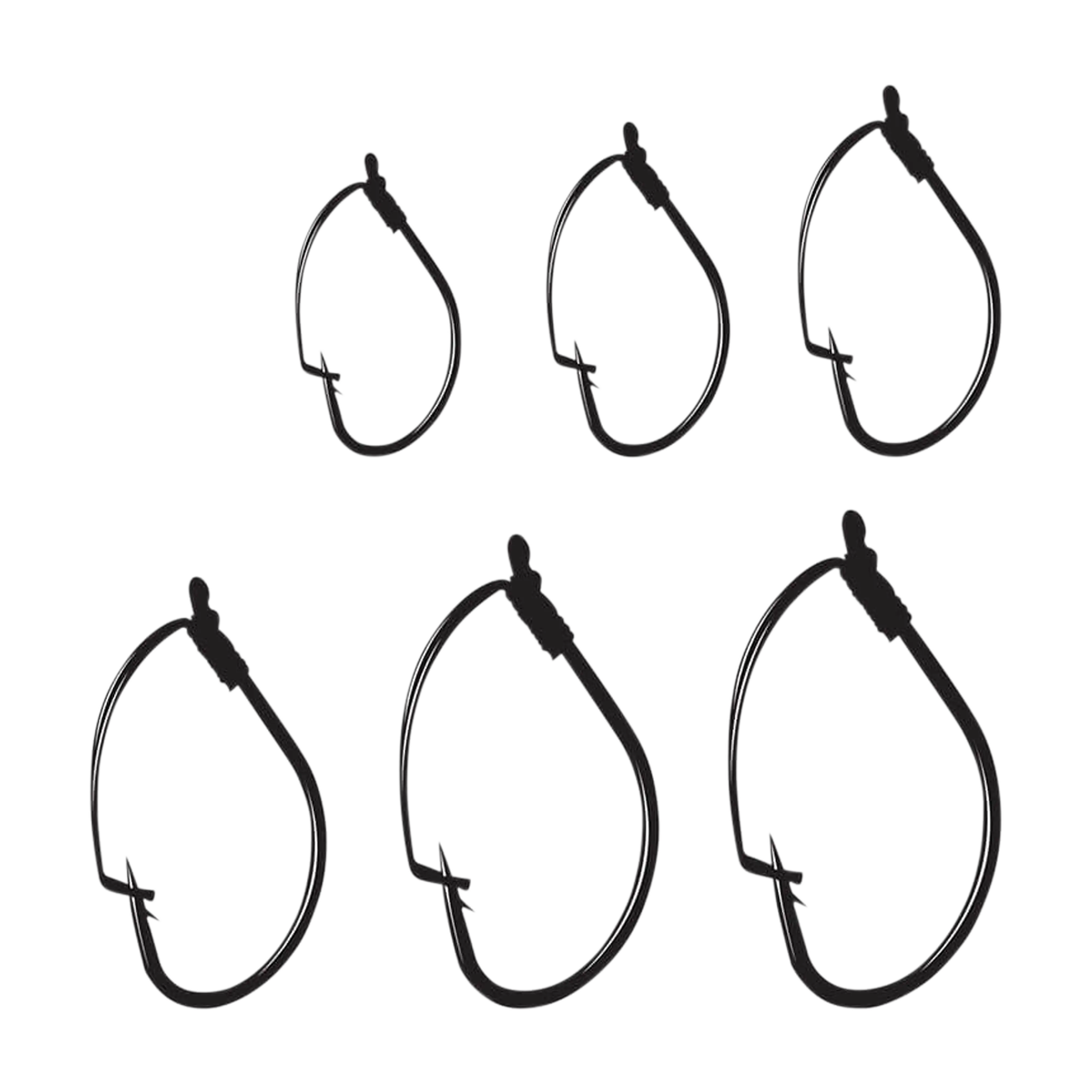 Gamakatsu Weedless Drop Shot Hooks - Black - Image 3