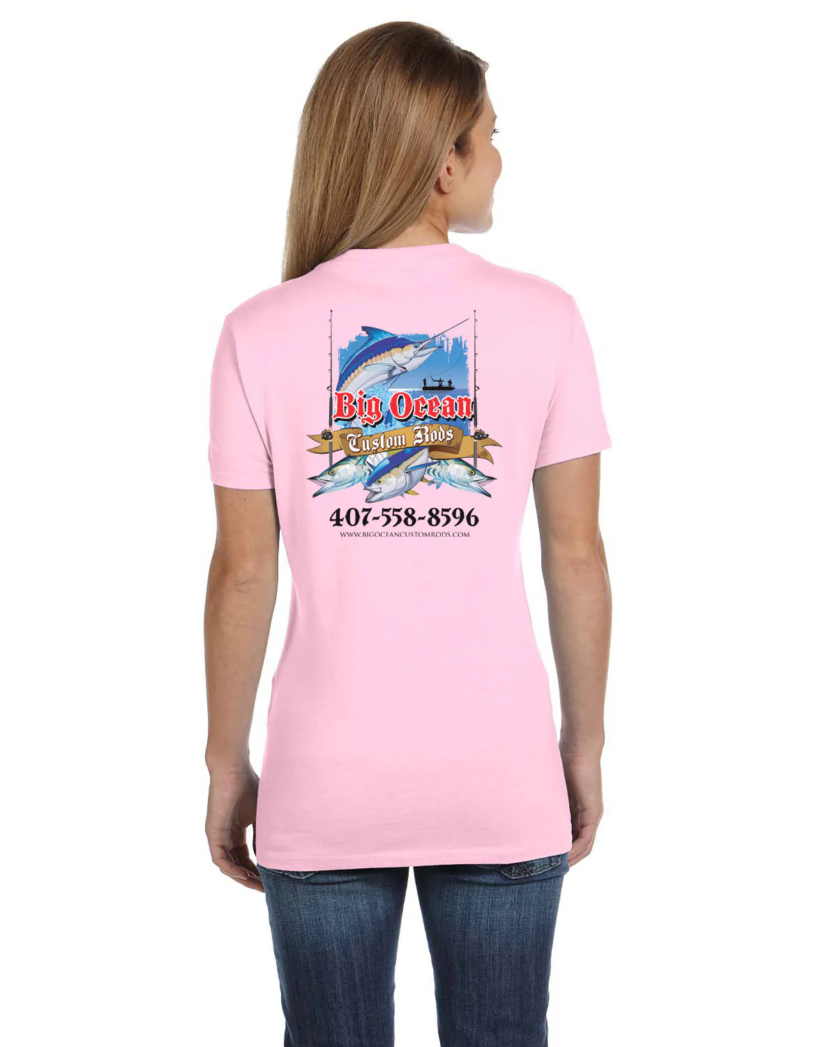 Women's Custom T-Shirt: Assorted Saltwater Gamefish - Image 5