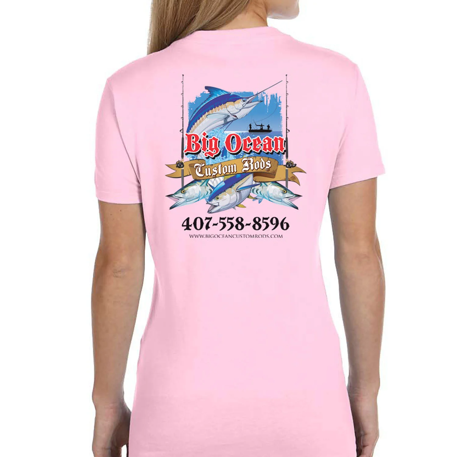 Women's Custom T-Shirt: Assorted Saltwater Gamefish - Image 7