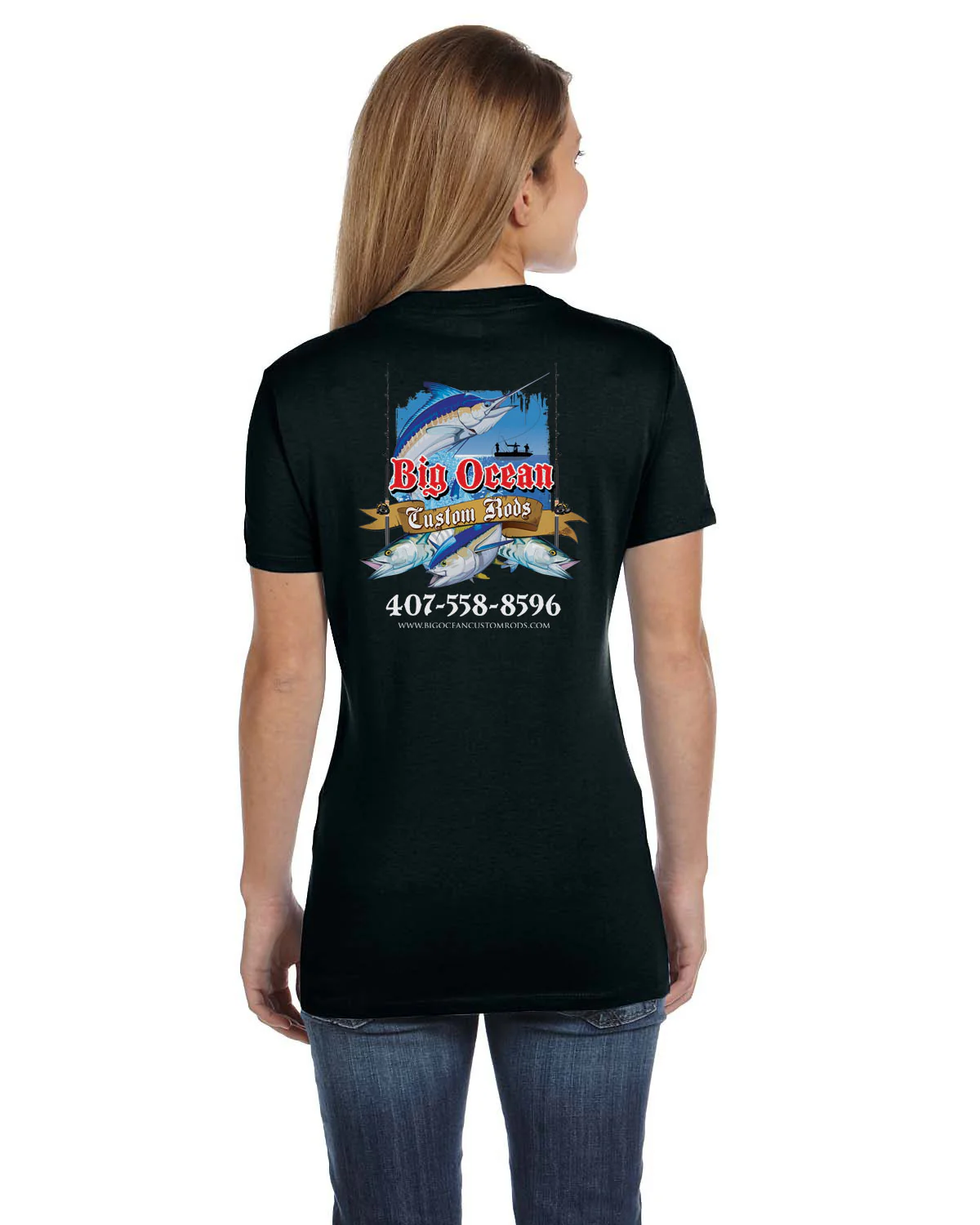 Women's Custom T-Shirt: Assorted Saltwater Gamefish - Image 8
