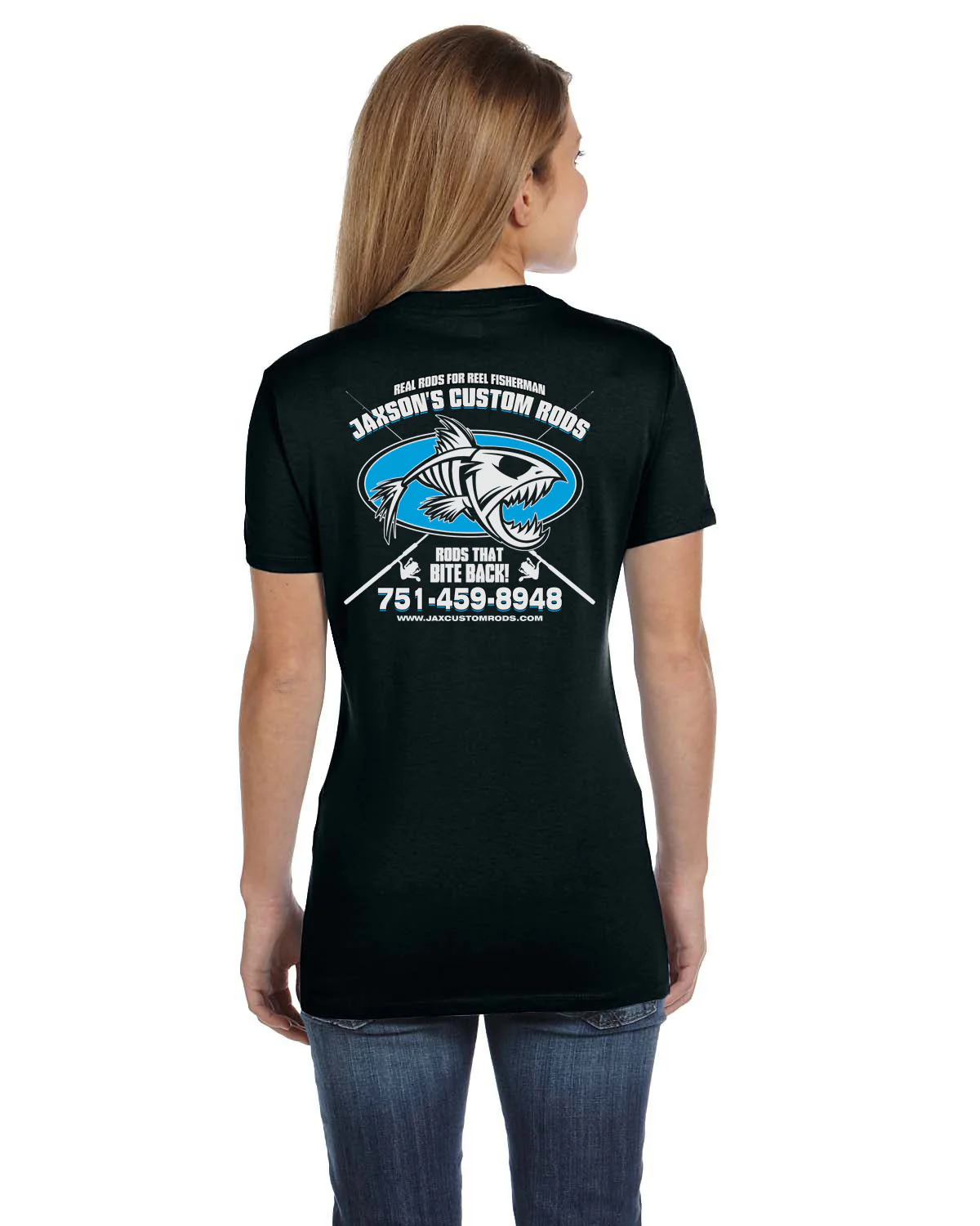 Women's Custom T-Shirt: Fish Skeleton - Image 7