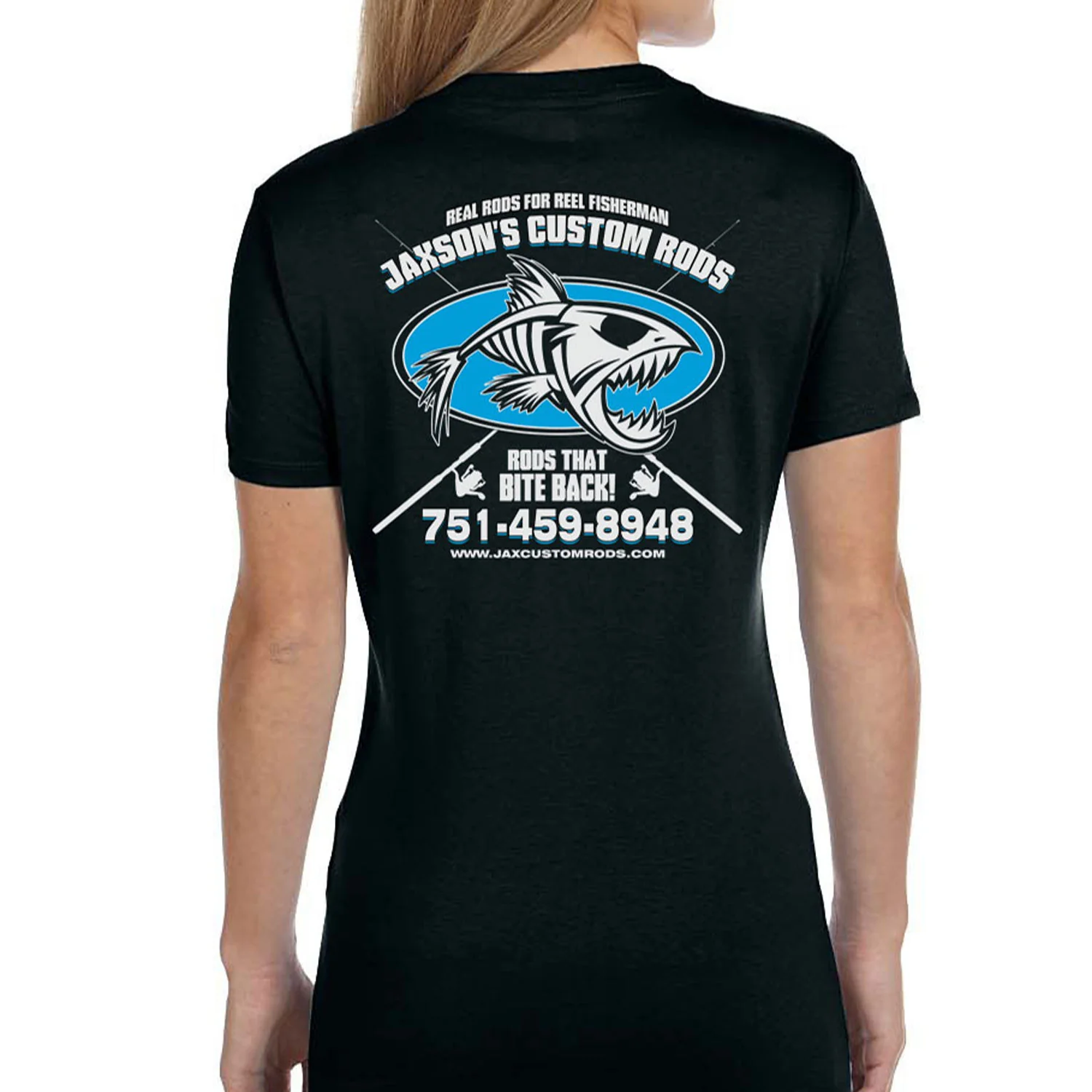 Women's Custom T-Shirt: Fish Skeleton - Image 9