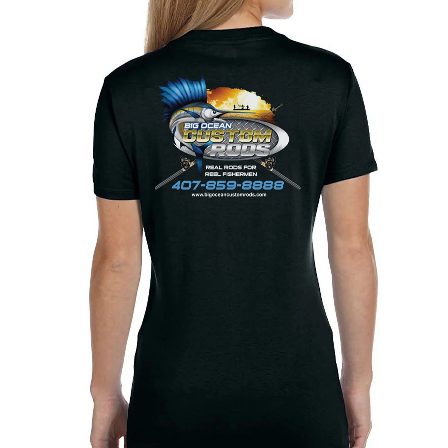 Women's Custom T-Shirt: Jumping Marlin - Image 9