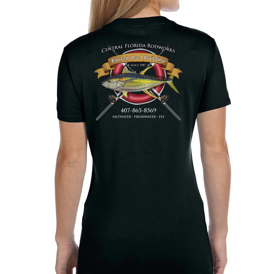 Women's Custom T-Shirt: Life Ring with Crossing Rods - Image 9