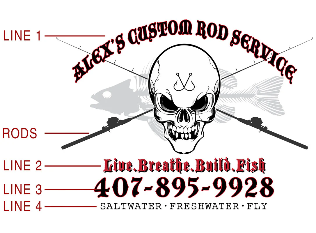 Women's Custom T-Shirt: Skull with Crossing Rods - Image 3