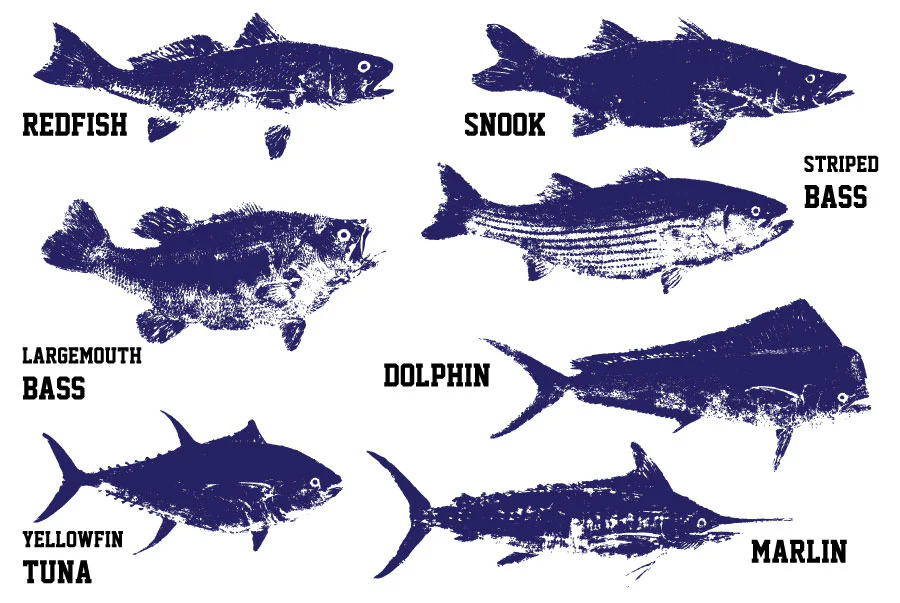 Women's Custom T-Shirt: Vintage Distressed Fish and Rods - Image 4