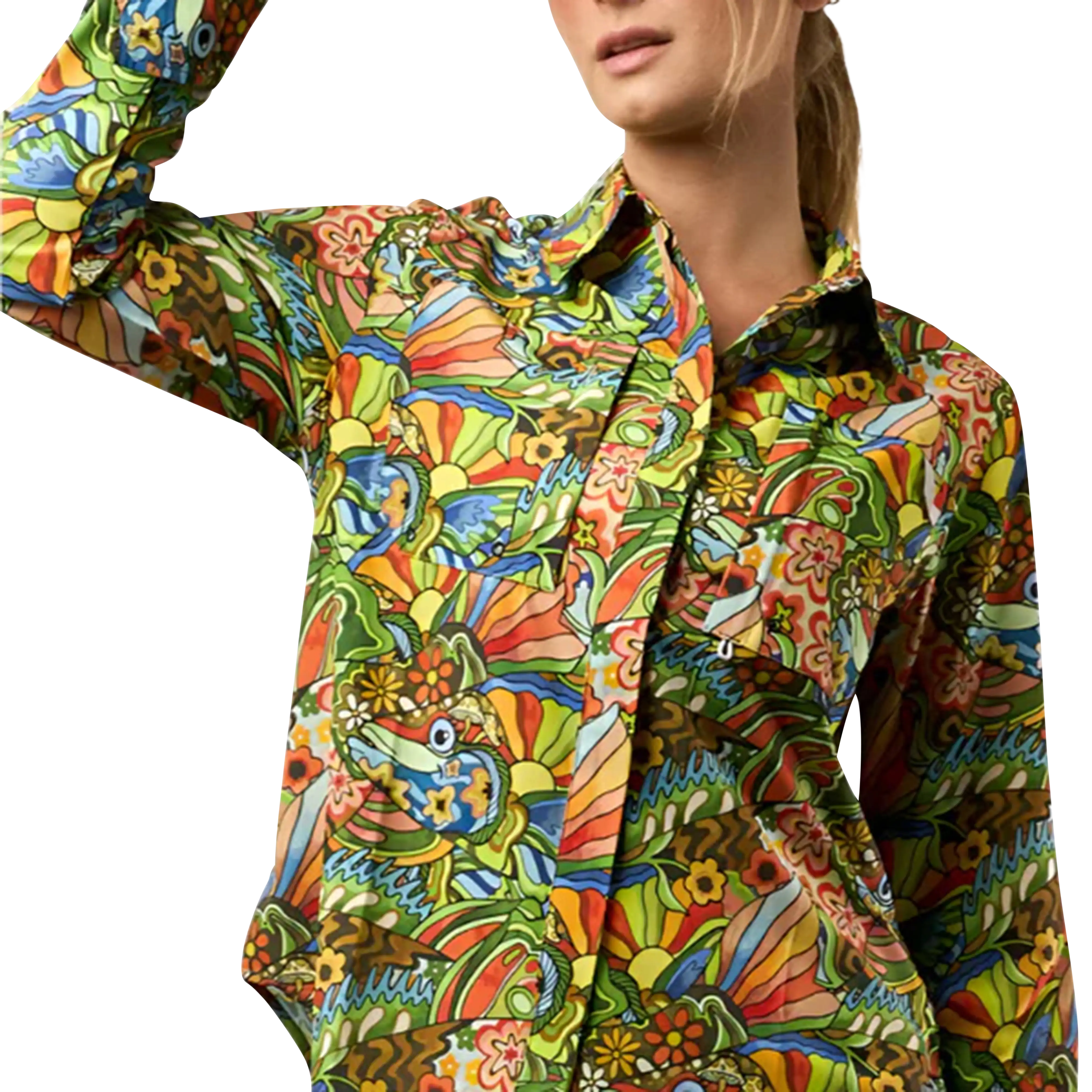 Fishe Women's Tunic Fishing Shirt - Image 3