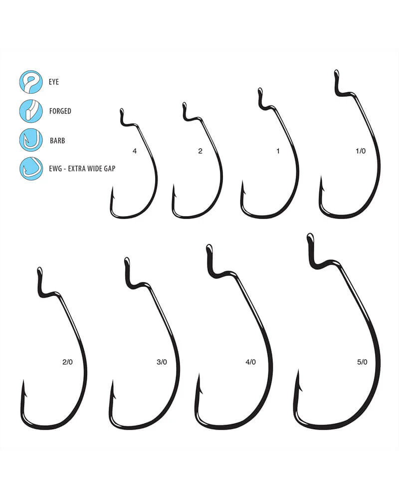 Gamakatsu Offset EWG Worm Hooks - Black - Image 3